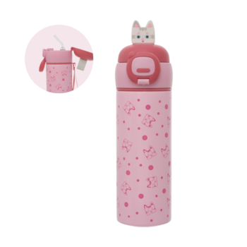 Imagem do produto Garrafa Térmica em Inox 400ml Gata Mia - Kouii