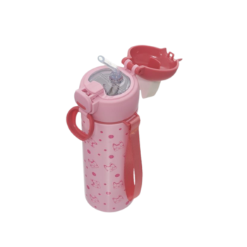 Segunda imagem do produto Garrafa Térmica em Inox 400ml Gata Mia - Kouii