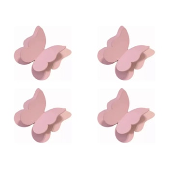 Segunda imagem do produto Kit 4 Borboletas para Decoração de Parede Tam P