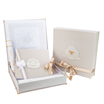 Imagem do produto Kit Batizado Luxo Couro Matelassê - Original Paper