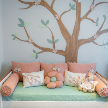 Imagem do produto Kit Completo Almofadas Decorativas Jardim Encantado Rosa 9pçs