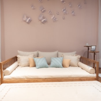 Segunda imagem do produto Kit Completo Almofadas Decorativas Neutro Cama Casal