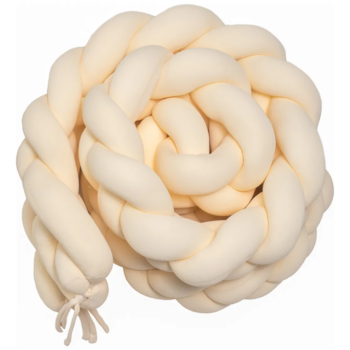 Segunda imagem do produto Kit Trança Berço 2 peças Pérola - FOM