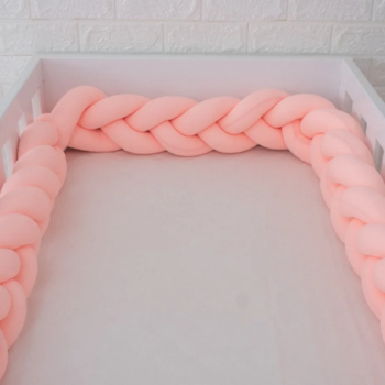 Imagem do produto Kit Trança Berço 2 peças Rosa Pêssego - FOM