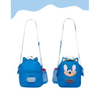 Segunda imagem do produto Lancheira Térmica Infantil Transversal Tiny Azul - Sonic
