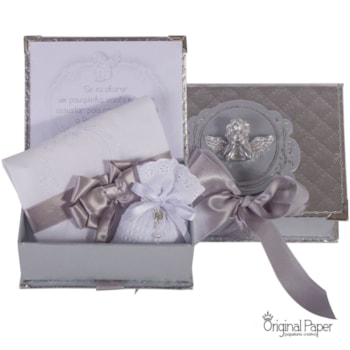 Imagem do produto Lembrança Toalha de Batizado Metalizado - Original Paper