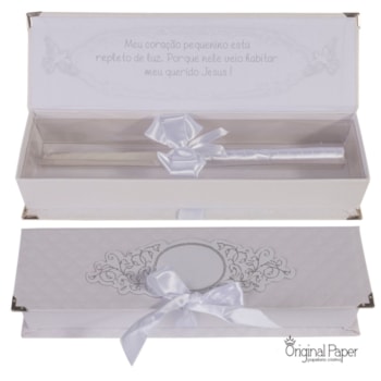 Imagem do produto Lembrança Vela de Batizado Matelassê - Original Paper