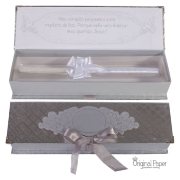 Imagem do produto Lembrança Vela de Batizado Metalizado - Original Paper