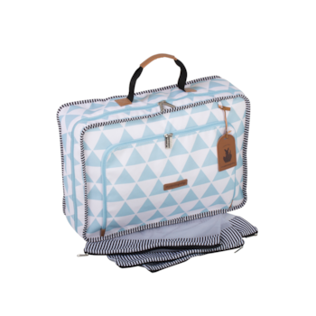 Imagem do produto Mala de Maternidade Vintage Manhattan Azul 12MAN412 - Masterbag