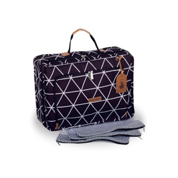 Segunda imagem do produto Mala de Maternidade Vintage Manhattan Preto - Masterbag