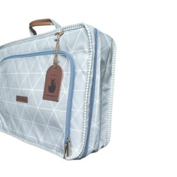 Segunda imagem do produto Mala de Maternidade Vintage Mia Un Azul - Masterbag