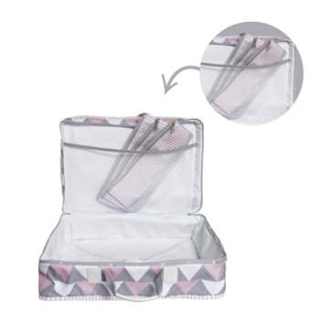 Segunda imagem do produto Mala de Maternidade Vintage Nórdica Rosa - Masterbag