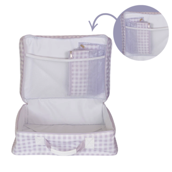 Segunda imagem do produto Mala de Maternidade Vintage Sorvete Lilás - Masterbag