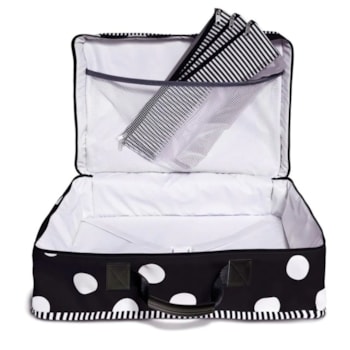 Segunda imagem do produto Mala de Viagem Vintage Preto Bubbles - Masterbag