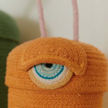 Imagem do produto Mini Cesto Infantil Alien Ploot 18 x 16 x 30 cm - Lorena Canals
