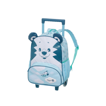 Imagem do produto Mochila de Rodinha Escolar com Alça Happy Pilot Infantil Azul - Tigor