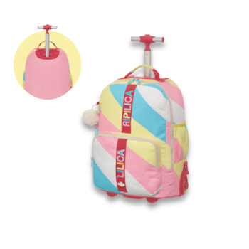 Imagem do produto Mochila De Rodinha Tubo Lilica Ripilica Lovit Vibrant Rosa