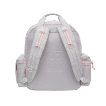 Segunda imagem do produto Mochila do Bebê Maternidade Cinza com Trocador Portátil - Todo Dia - Kouii