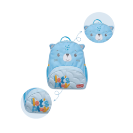 Segunda imagem do produto Mochila Infantil Costas Escolar Play Time Azul - Fisher Price