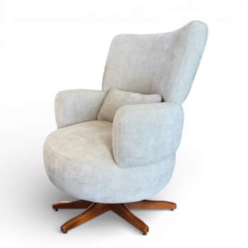 Imagem do produto Poltrona Bambolê Disco Giro + Balanço em Madeira Tecido 120A