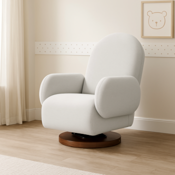 Imagem do produto Poltrona Curve Giro + Balanço em Madeira - Tecido 366C