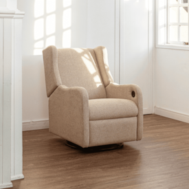 Imagem do produto Poltrona Jazz Reclinável Elétrica com Pés Giro + Balanço Pêssego M08