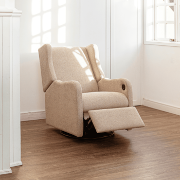 Segunda imagem do produto Poltrona Jazz Reclinável Elétrica com Pés Giro + Balanço Pêssego M08