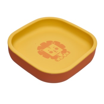 Segunda imagem do produto Prato de Silicone com Ventosa Leão Léo 410ml