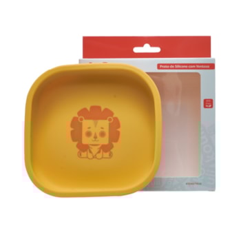 Imagem do produto Prato de Silicone com Ventosa Leão Léo 410ml