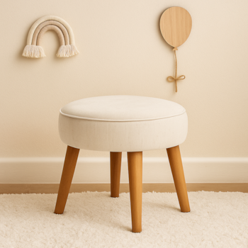 Imagem do produto Pufe Slim Pés Palito Tecido 100A - Abstratto