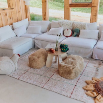 Segunda imagem do produto Puff Palheiro Farm 52 x 30 x 30 cm - Lorena Canals