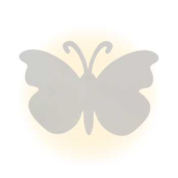 Imagem do produto Quadro Decorativo para Parede Borboleta com Led cor:Branco