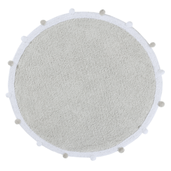 Segunda imagem do produto Tapete Redondo Bubbly Light Grey 120 cm - Lorena Canals