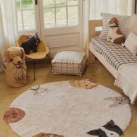Imagem do produto Tapete Redondo Infantil Dogs Lavável 140 cm - Lorena Canals