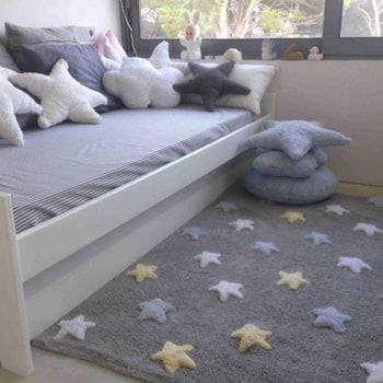 Imagem do produto Tapete Tricolor Stars Azul 120x160cm - Lorena Canals