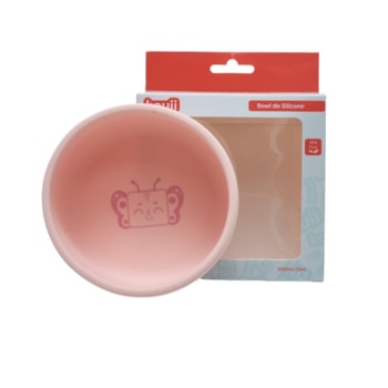 Imagem do produto Tigela Infantil Bowl em Silicone Borboleta Pipa 350ml Rosa
