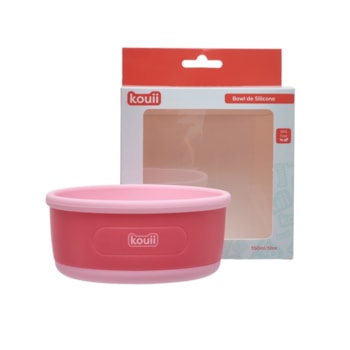 Segunda imagem do produto Tigela Infantil Bowl em Silicone Gato Mia 350ml Rosa