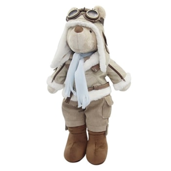 Segunda imagem do produto Urso de Pelúcia Bob Aviador - Silvia Polito